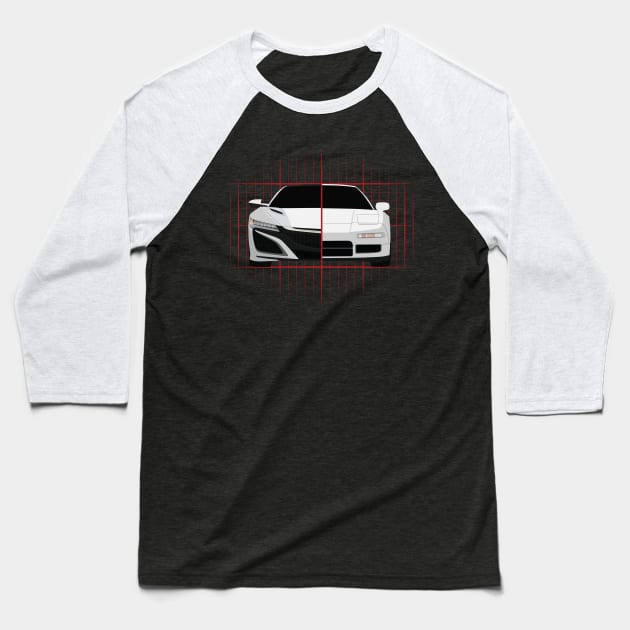 NSX Baseball T-Shirt by AutomotiveArt